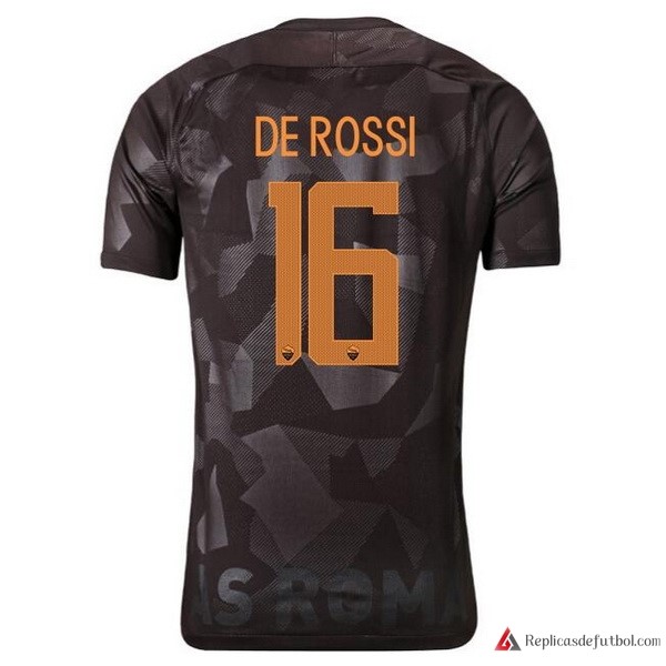 Camiseta AS Roma Tercera equipación De Rossi 2017-2018